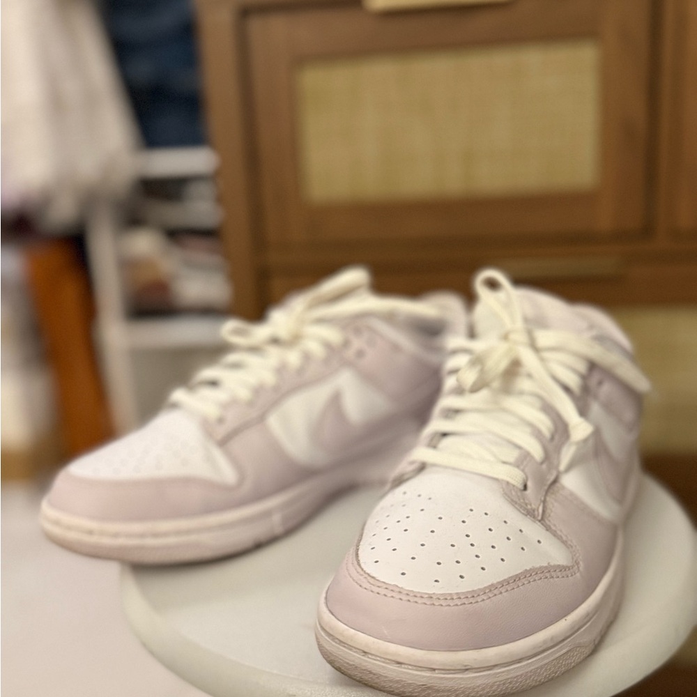 Nike Women's Sneakers - White and Light Purple